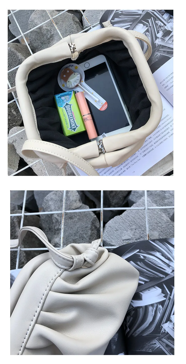 BXX Sac/ модные осенне-зимние роскошные женские сумки дизайнерский Пельменный пакет сплошной цвет зажим сумка ZE881