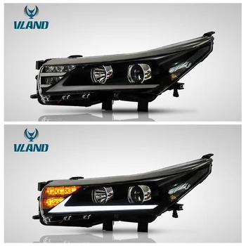 

VLAND factory for car headlight for COROLLA LED New Design head lamp 2014 2016 2019 with yellow turn signal+DRL+Play and Plug