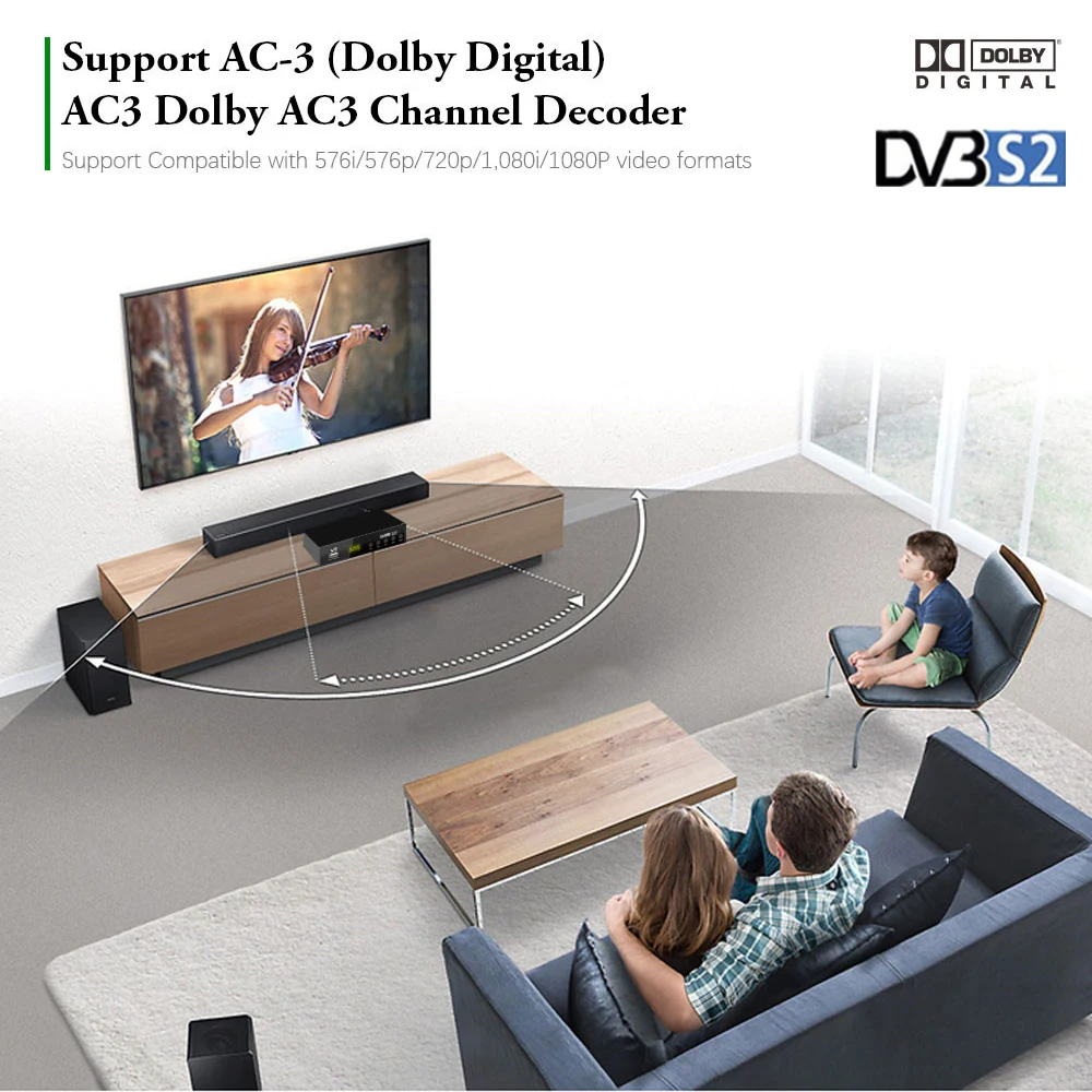 HDTV V5 Цифровой H.265 DVB S2 спутниковый приемник с поддержкой IPTV IKS Cccam приемник Full HD 1080P Dolby AC3 EPG USB wifi приемник