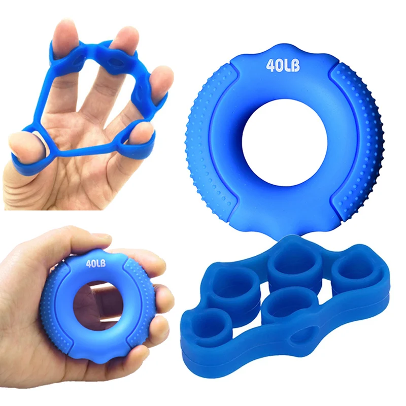 Silicone Finger Hand Grip Ring Hand Resistance Band Stretcher ...