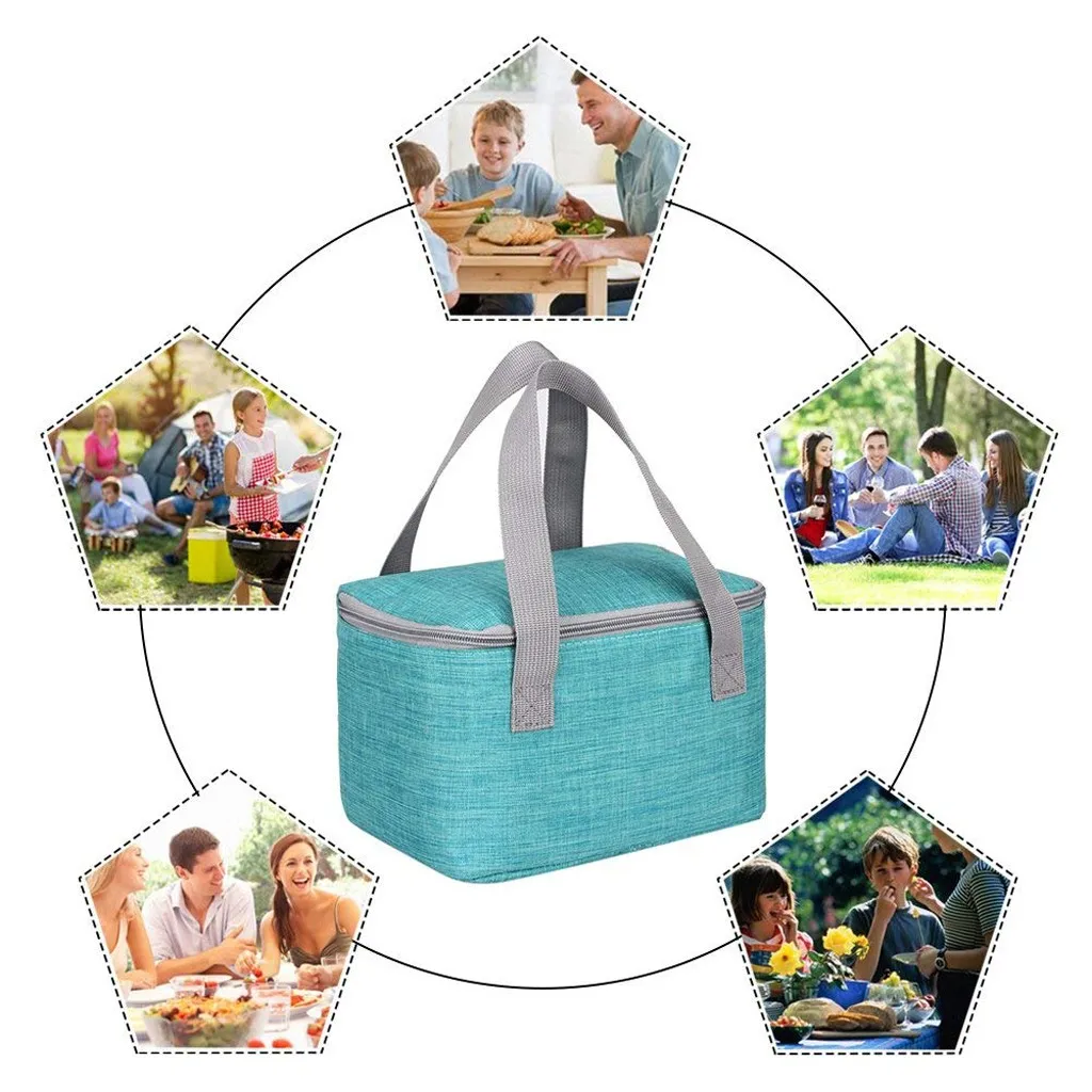 Брендовые термоизолированные сумки для ланча для сохранения свежести продуктов, сумка для ланча, сумка для пикника, дорожная сумка для хранения для женщин, Детская сумка, сумка 4l