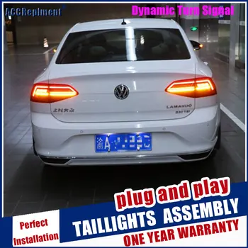 

Car Styling LED Complete Tail Lamp for Volkswagen Lamando Taillights 2015-2018 Rear Light DRL+Turn Signal+Brake+Reverse light