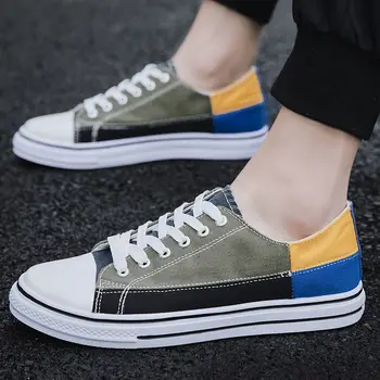 

High top sneakers boys summer shoes men canvas sneakers designer colors lace up man's comfort sneakers
