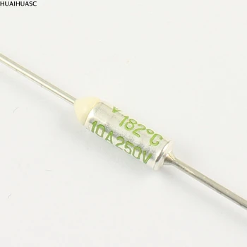 

100 pcs Microtemp Axial Thermal Fuse FTF-S S182J 182 Degree TF Cutoff 10A 250V