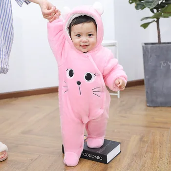 

Baby Clothes Body suit Newborn Baby Girl Clothes 0-12 Months Baby Winter Thicken romper Cute Warm baby roupa