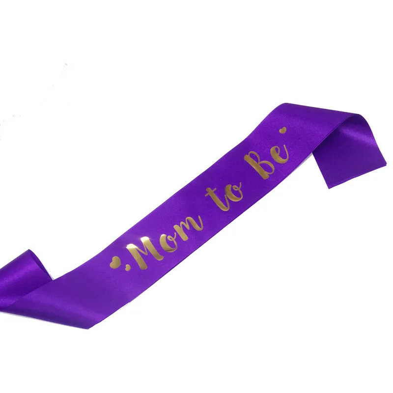 purple sash Mom To Be Тиара повязка на голову для вечеринки будущей матери, для мальчиков и девочек Пол раскрыть вечерние объявление беременности украшения идей расходные материалы - Цвет: purple sash