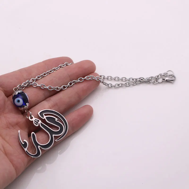 Engraved Allah Car Rear View Mirror stainless steel Car Pendant Hanging
Car Styling Accessories