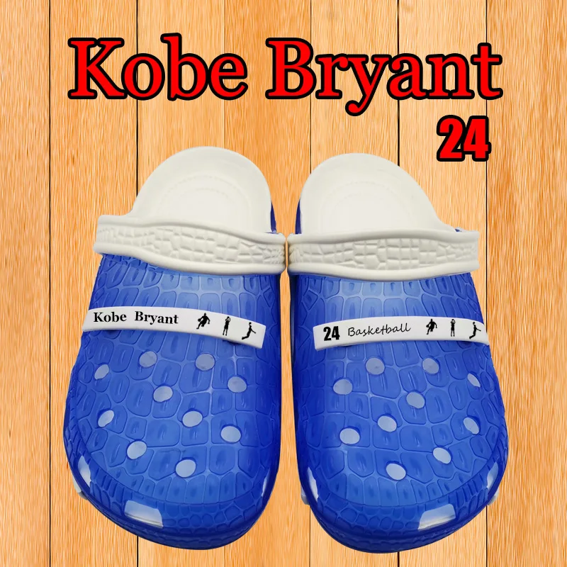 Kobe Bryant/Мужская обувь из мягкого ПВХ повседневные домашние тапочки на плоской