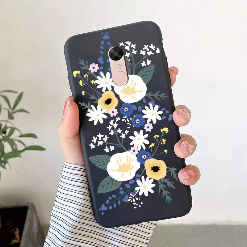 Matte Silicone Soft TPU Shell For Xiaomi Redmi Note 4 4x Note 5Pro Note 5A Cartoon Butterfly Shell For Redmi Note5a Phone Cover cell phone lanyard pouch Cases & Covers
