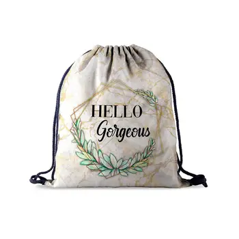

Drawstring Bag Library Swimming Gym Backpack Unisex Travel Sports Daypack
