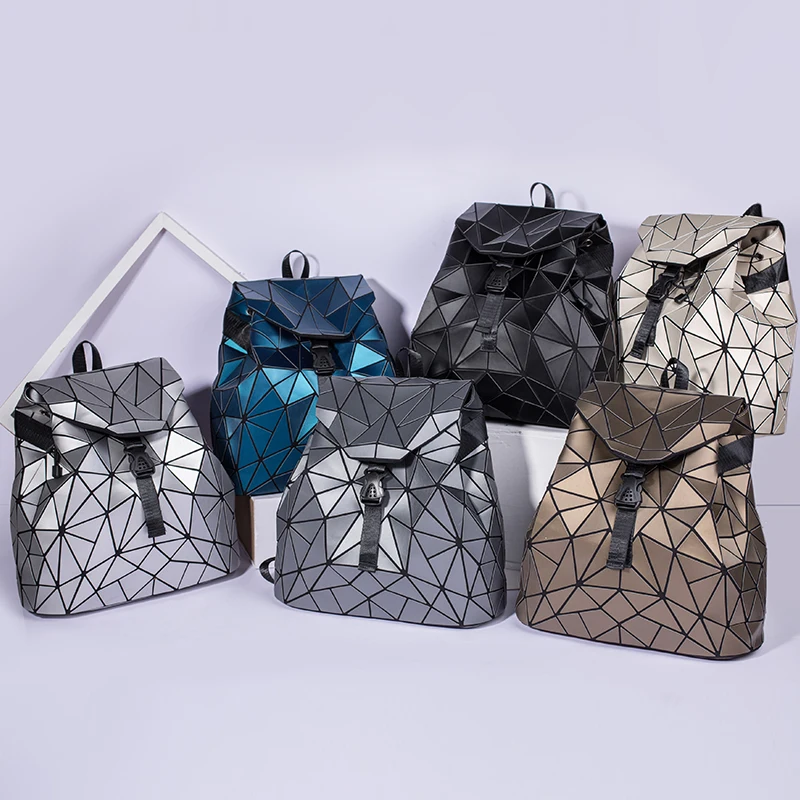 Женский рюкзак, школьная сумка для девочек-подростков, большой емкости, складной рюкзак с геометрическим рисунком, сумка для женщин