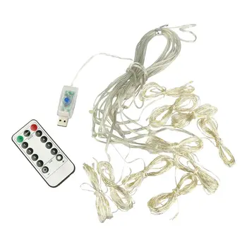 

300LED Curtain Fairy Lights USB Party Wedding String Home W/Remote Control