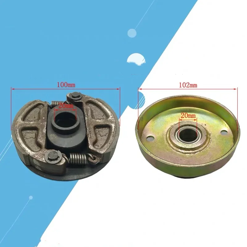 1 X CLUTCH ASSEMBLY Тип двойной паз ремня сцепления подходит для 168F/170F/gx160/GX200 бензиновых двигателей применяется для водяного насоса, молотилка и т. д - Цвет: 1 X CLUTCH ASSEMBLY