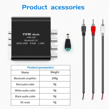 

Stereo Audio Subwoofer Multifunction Easy Install Wireless Home Theater Digital Bass Universal Bluetooth Power Amplifier Mini