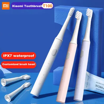 

XIAOMI MIJIA T100 Sonic Electric Toothbrush Adult Toothbrush Waterproof automatic USB Rechargeable Toothbrush with brush head