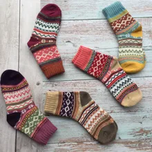 Zaolihu, 5 пар,, дизайнерские женские носки, винтажные хлопковые мужские носки, супер толстые зимние носки, платья, шерстяные носки