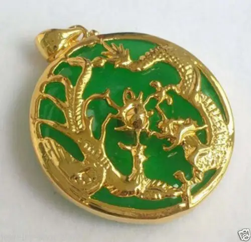 Free Shipping >&gtEmerald Jade Dragon Phenix Pendant | Украшения и аксессуары