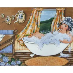 Новый 5d diy Алмазная вышивка милая девушка в ванной Алмазная картина вышивка крестиком полная декоративная мозаика из стразов на подарок