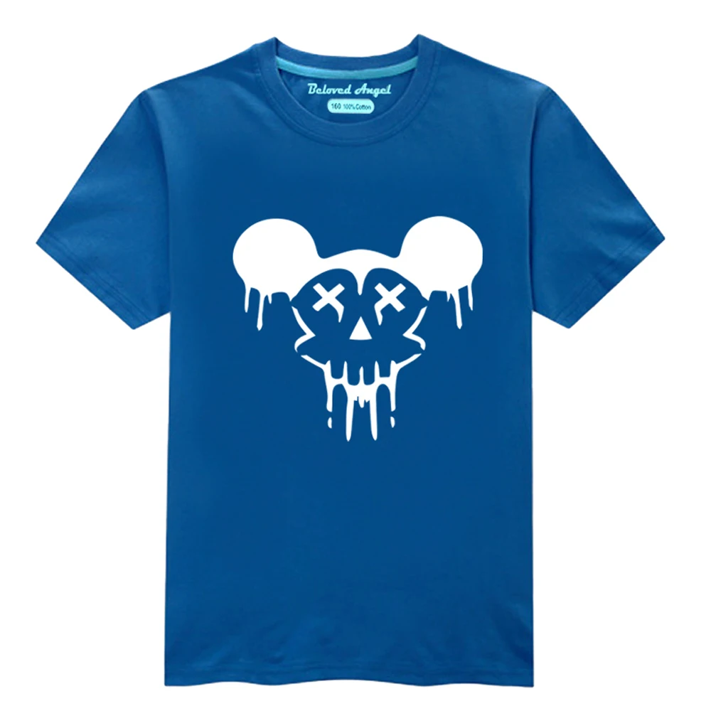 

Summer Children's T-shirt Boys Girls Luminous T-shirts Kids Hip Hop Neon Print Party Club Night Light Punk Tops Tees 11Colour