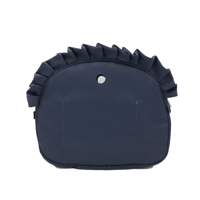 Navy Blue Цветочная кайма подкладка цветная парусиновая ткань с принтом внутренний карман подкладка для Omoon светильник Obag вставка Органайзер O Moon Baby O Bag - Цвет: Navy Blue