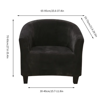 

Sofa Slipcover Plush Elastic Sofa Armchair Seat Cover Protector Washable Living Room Single Seater Furniture Slipcover 1 Seat
