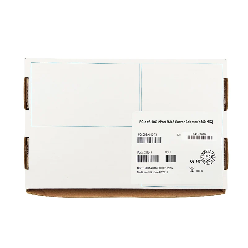 Сетевой адаптер Ethernet X540-T2 10G двухпортовый RJ45* 2 медный PCIe2.1 X8 с чипсетом Intel X540