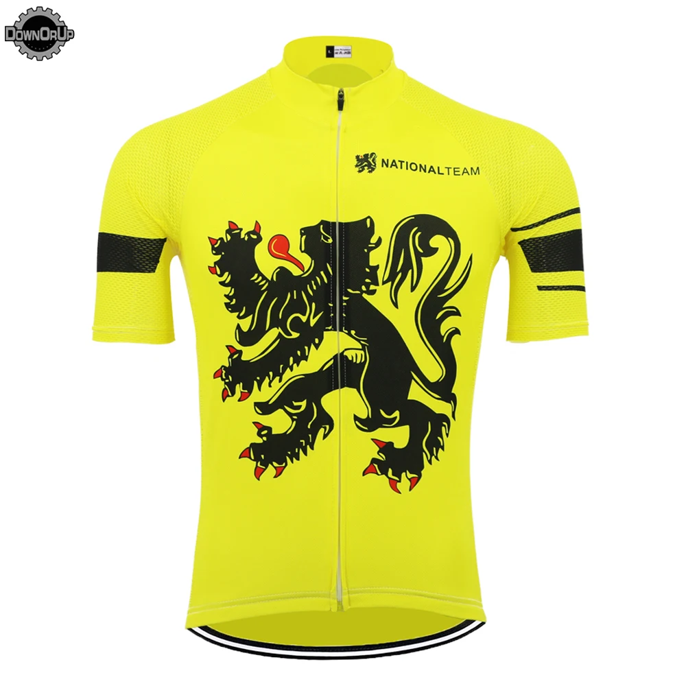 Желтая велосипедная Джерси ropa Ciclismo mtb Велоспорт одежда для улицы Мужская с
