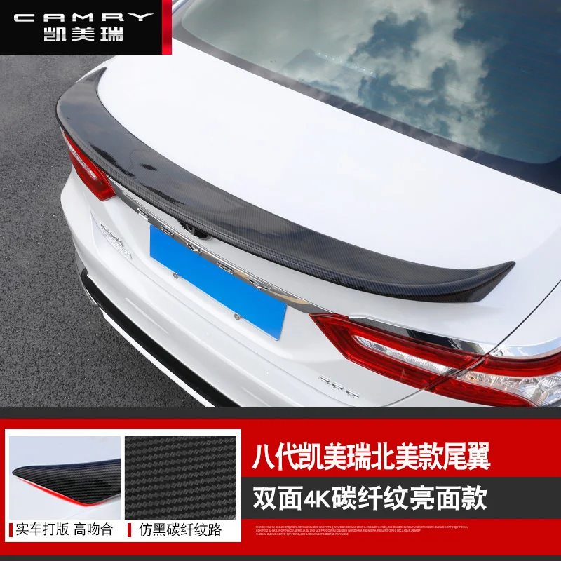 BeingWins автомобильный Стайлинг для Toyota Camry- хвост модифицированный задний спойлер крыло ABS - Цвет: A