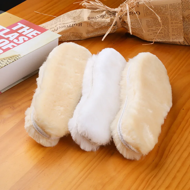 

Winter 2019 wool insole fur imitation wool insole thick warm snow boots insoles
