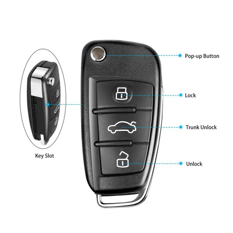 Xhorse Unversal дистанционный Автомобильный ключ для Audi A6L Q7 Тип VVDI инструмент 5 шт./лот 3