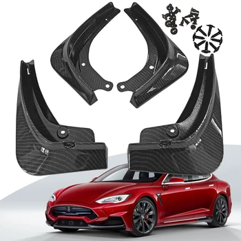

Car MudFlaps For Tesla Model 3 Model3 2016 2017 2018 2019 Mud flaps Splash Guards Mud Flap Front Rear Mudguards Fender