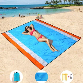

Sand Free Beach Blanket Sand Proof Quick Drying Beach Mat Outdoor Picnic Mat for Travel Camping Hiking Music Festivals