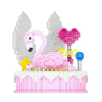 

HC Diamond Small Particles Building Blocks Children's Educational Toys Cake Music Box Series Building Blocks 1015