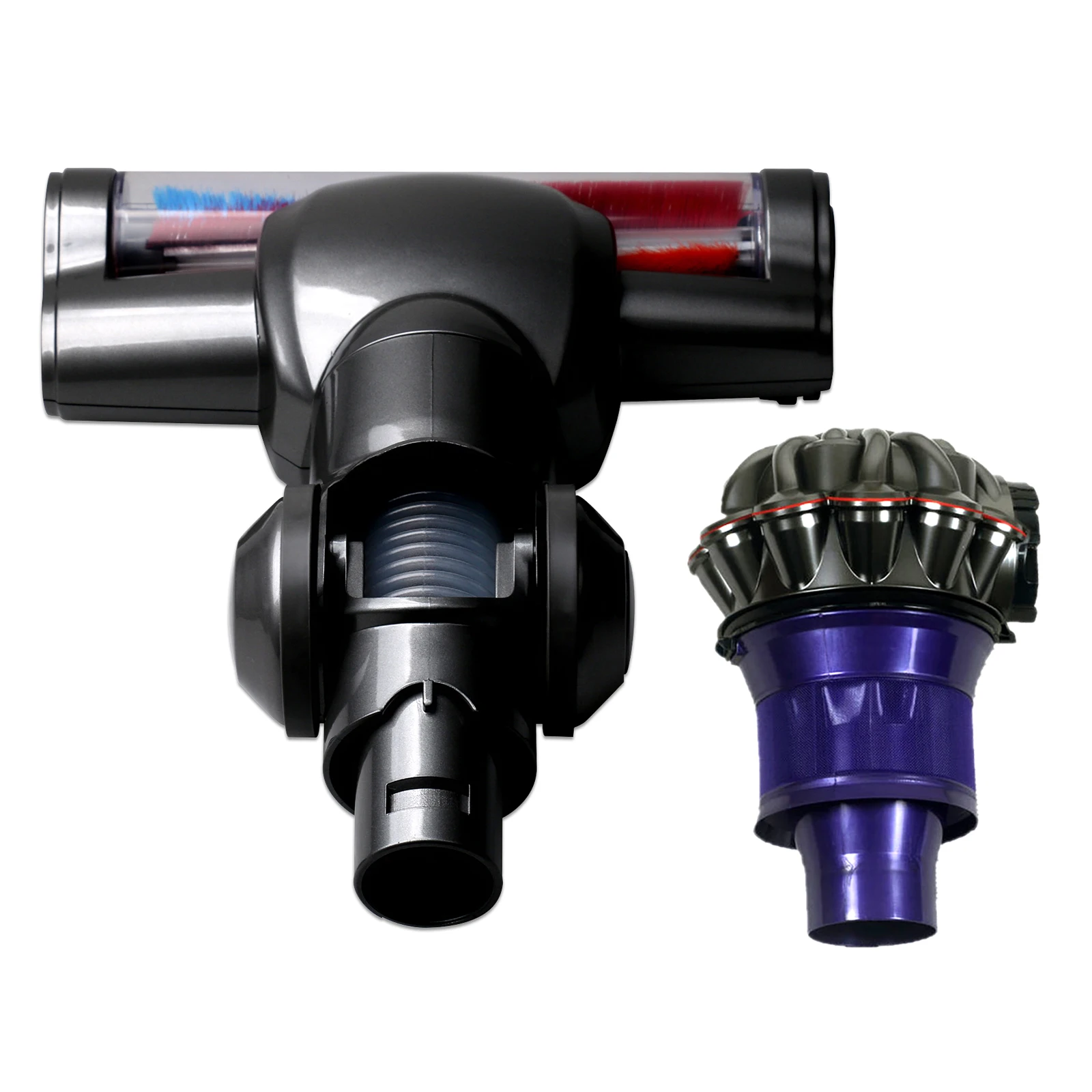 Для Dyson V6 триггер DC74 DC58 DC59 DC61 DC62 пылесос Электрический моторизованный пол Щетка Насадка Турбо щетка пылесборник - Цвет: Full set