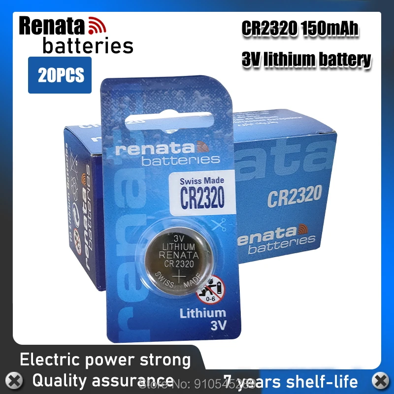 Распродажа RENATA 2020 20 шт. 3 в CR2320 CR 2320 часы батарейки кнопки монеты пила калькулятор