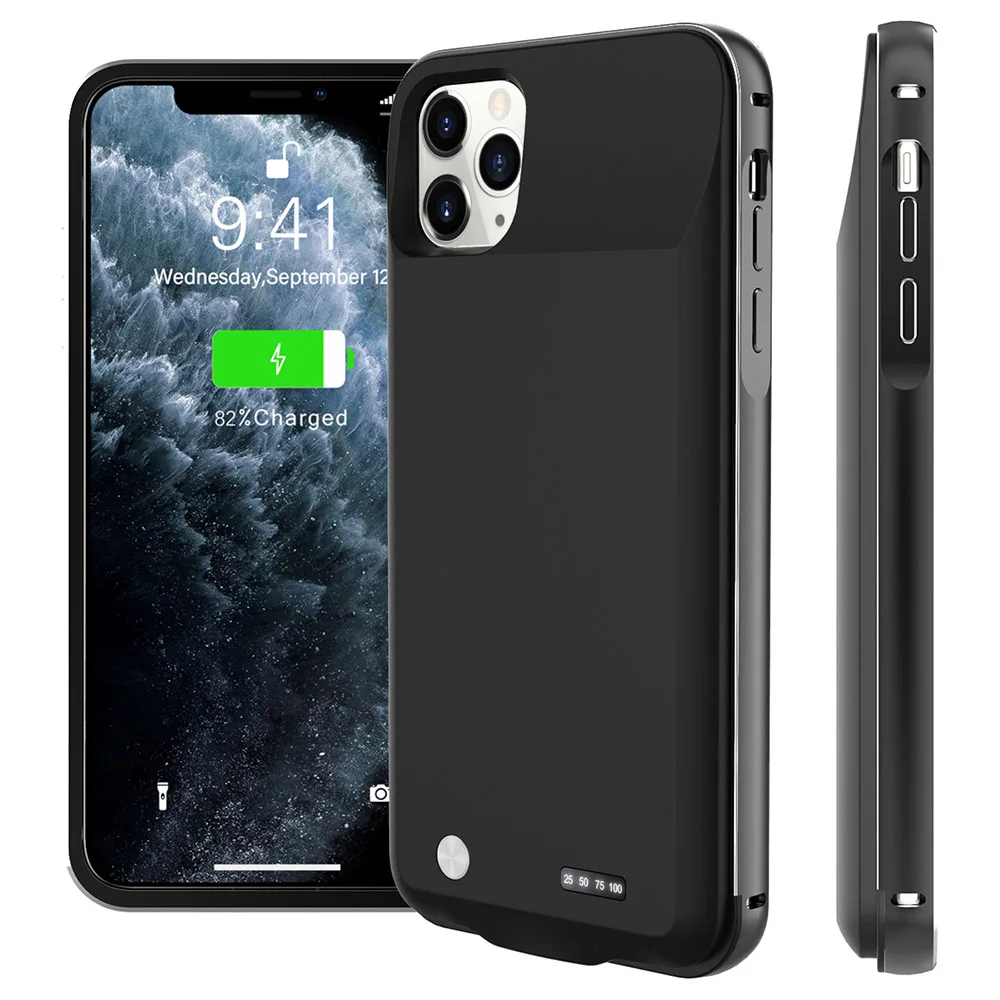 5000 мАч для iphone 11 Pro Max чехол с зарядным устройством аккумулятора смартфона внешний