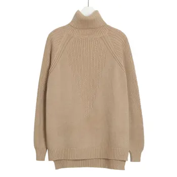 

Turtleneck Women Sweater Winter Warm Female Jumper Thick Christmas Sweaters Ribbed Knitted Pullover Top Pull Hiver Femme