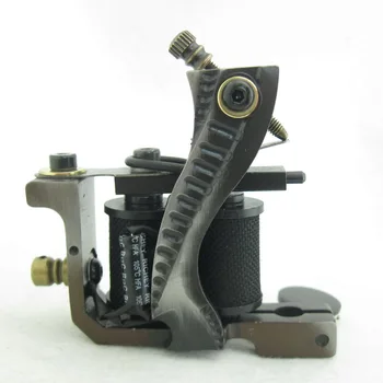 

One Professional Top Tattoo Machine Gun For Kit Power Tattoo Tools Supply 10 Wrap Coils TTM10