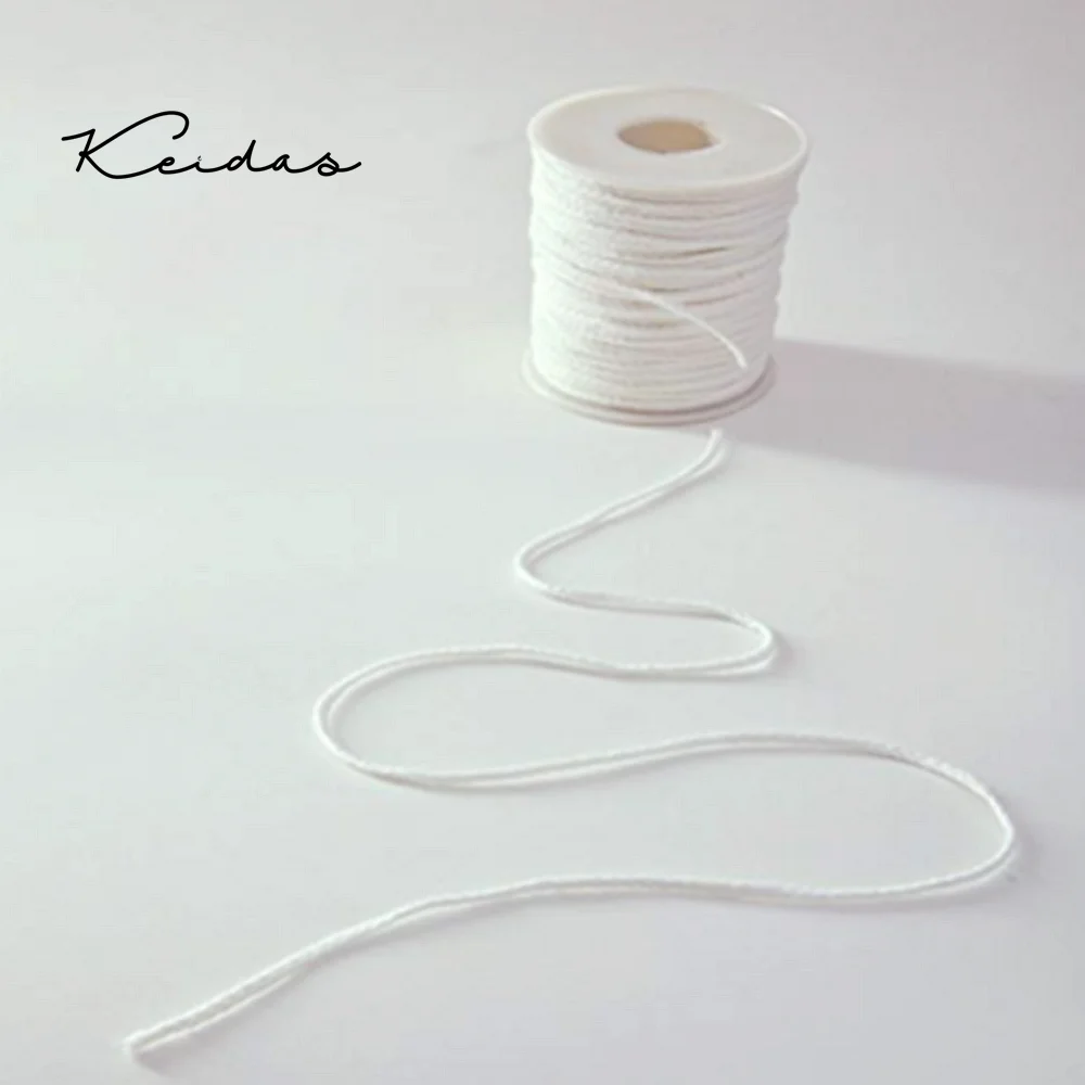 3# High Quality Smokeless Environmental Cotton Braid Candle Wick Spool for DIY Oil Lamps 189m