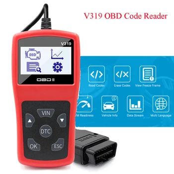 

V319 Full OBD2 Scanner Multi-Languages OBD 2 Engine Code Reader Creader Car Auto Diagnostic tool PK CR319 AD310 ELM327 Scan tool