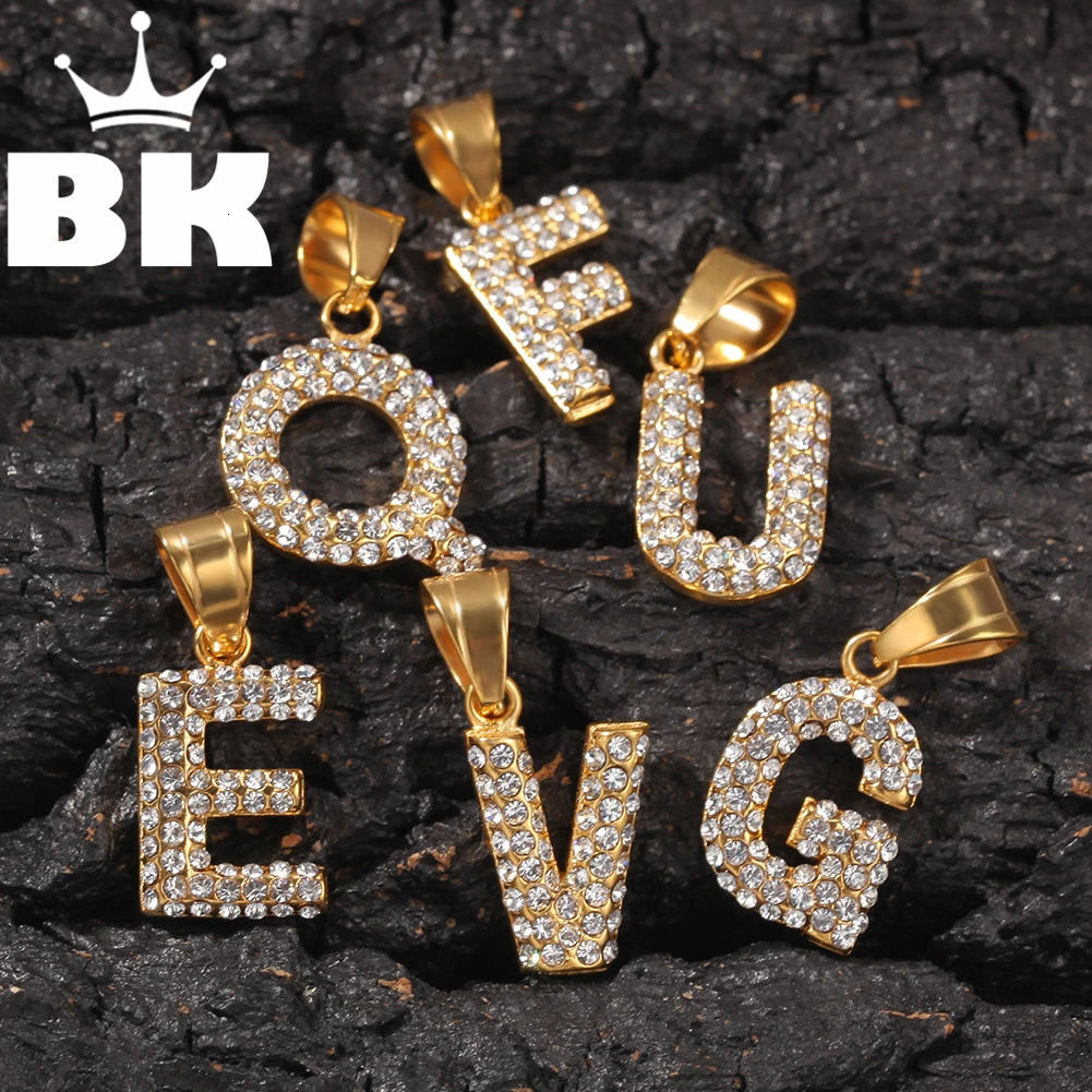 Цепочка с кулоном надписью THE BLING KING mini стразы украшение для мужчин и женщин со
