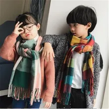 Новинка; зимние детские клетчатые шарфы; шарф в клетку; цвет в клетку; шаль; ; подарок; GY025