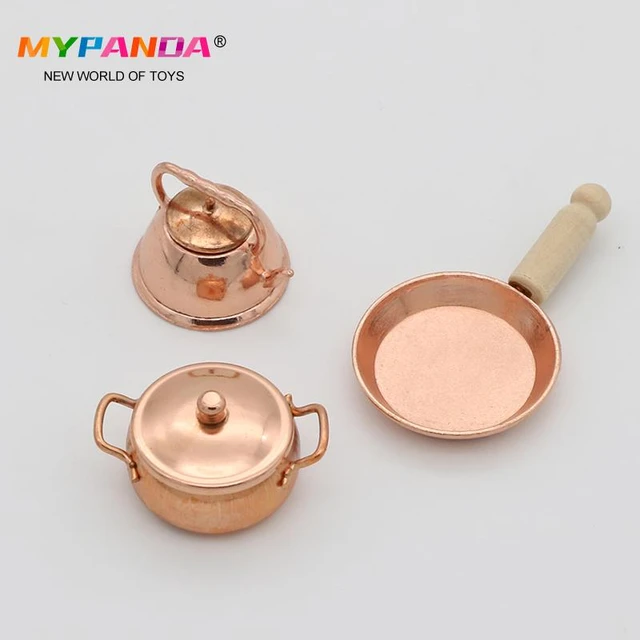 Cooking Toys Doll Kitchenware Mini Cookware Dollhouse Accessories With Pot  Cover Miniature Soup Pot – the best products in the Joom Geek online store
