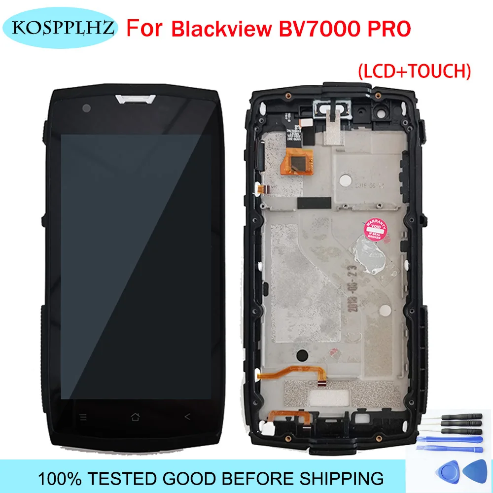 Для 100% оригинал Blackview BV7000 pro ЖК-дисплей Дисплей + кодирующий преобразователь
