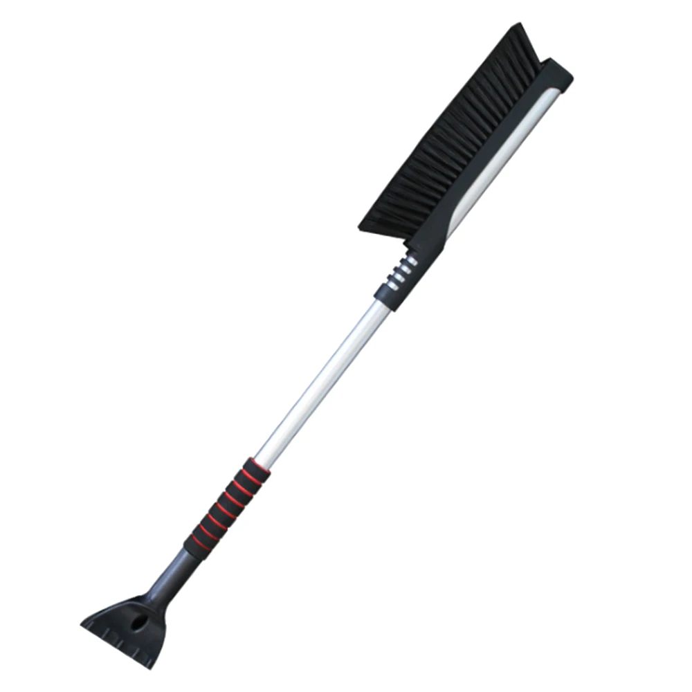 Multifunctional Car Snow Shovel Winter Auto Vehicle Telescoping Snow Ice Scraper Snowbrush Shovel Removal Brush Winter Tool - Цвет: Black