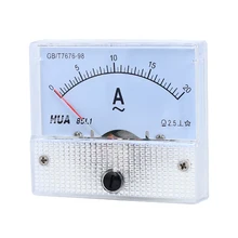 

85L1 AC Analog Current Meter Panel 1A 5A 10A 20A 50A Gauge Current Mechanical Ammeter