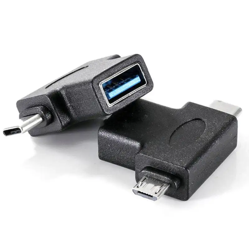 2 в 1 USB 3,0 Micro usb type C OTG адаптер конвертер настраиваемый Android универсальный адаптер конвертер C usb type телефоны F5V2