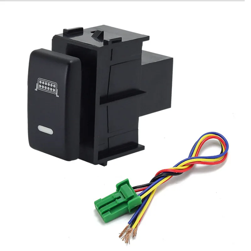 1pc Automatic Headlights Front Fog Light Spotlight Tailgate Music Audio Switch Button For Nissan