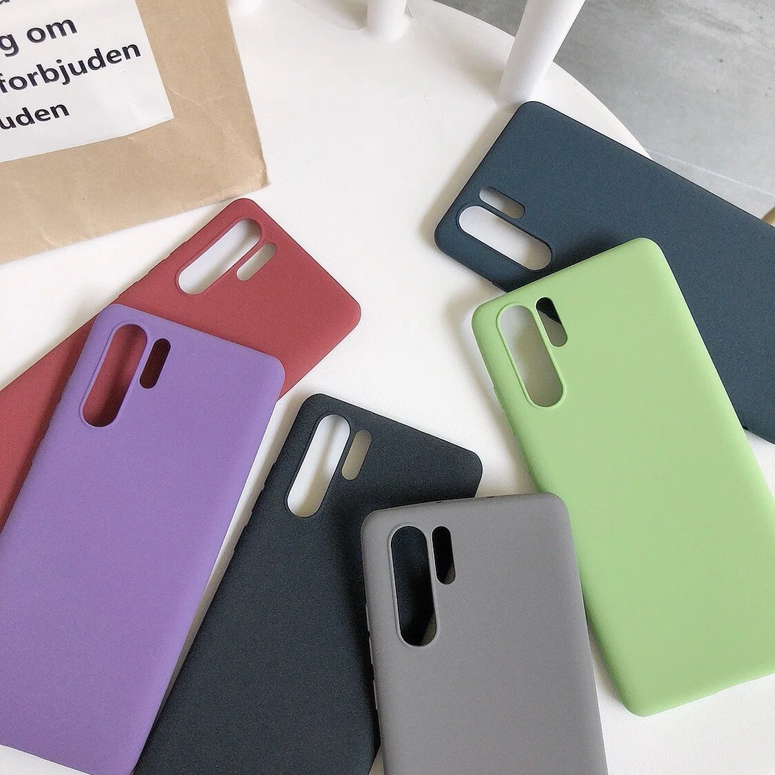 Oneplus 7 7T Pro 용 초박형 사암 케이스 Oneplus 6T 6 5T 5 One Plus 7 T 소프트 슬림 실리콘 용 럭셔리 빈티지 매트 커버