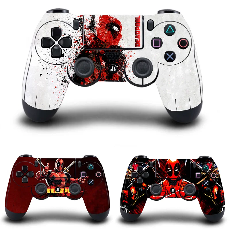 

Movie Deadpool Stickers,PS4 Controller Skin Vinyl Decal Sticker for Sony PlayStation 4 DualShock 4 Wireless Controller